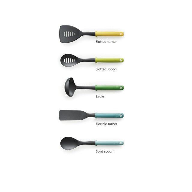 Joseph Joseph Duo 5pc Opal Utensil Set, UK version