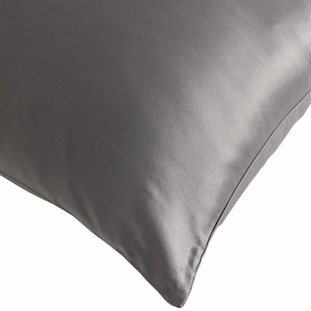 M&S silk pillowcase charcoal, imported from the UK