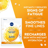 Nivea Q10 Energy Anti-Wrinkle sheet mask, imported from the UK