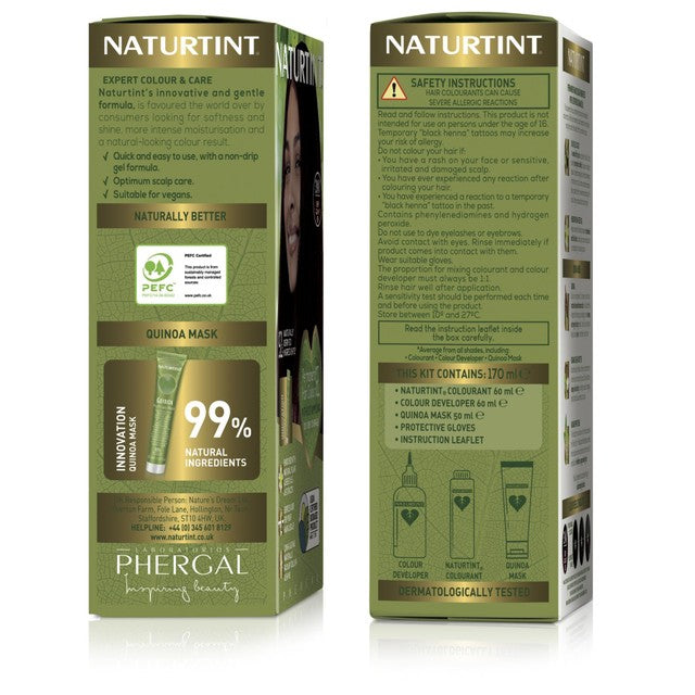 Naturtint Dark Golden Blonde hair colour gel, imported from the UK