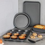 KitchenCraft bakeware set including four essential tins and trays, UK version