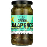 M&S green jalapeño pickled peppers 200g, imported from the UK