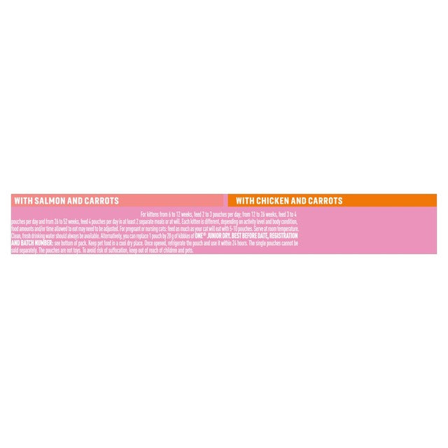 Purina One kitten wet cat food Salmon and Chicken 8 x 85g, imported from the UK