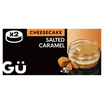 M&S Gu Salted Caramel Cheesecake Dessert 2 x 82g- Buy online at McGrocer