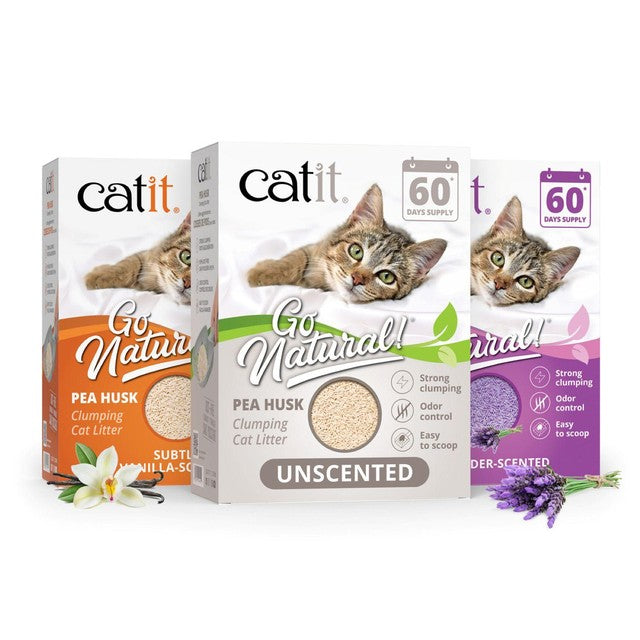 Catit pea husk cat litter unscented, UK version