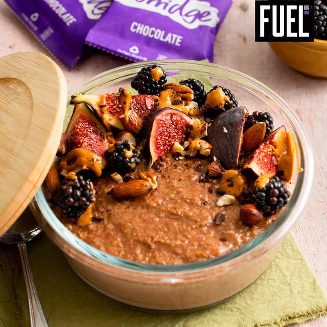 FUEL10K chocolate protein porridge sachets 10 x 36g - British product