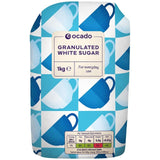 Ocado granulated white sugar 1kg, imported from the UK