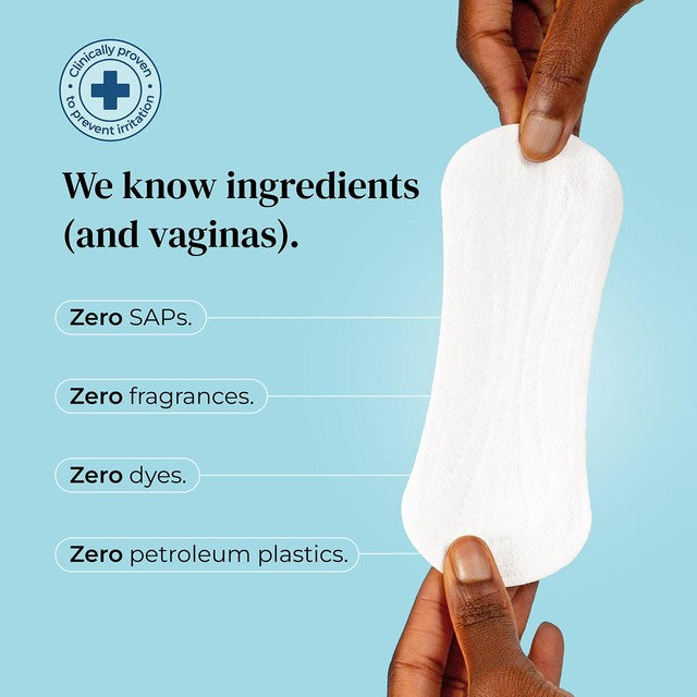Mooncup Medium Day Pads with Wings 25 Pack, imported from the UK