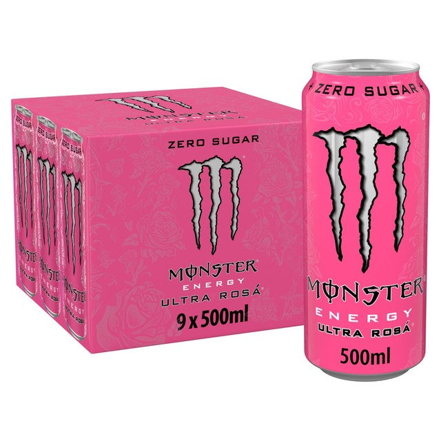 Monster Ultra Rosa energy drink 500ml can, UK version