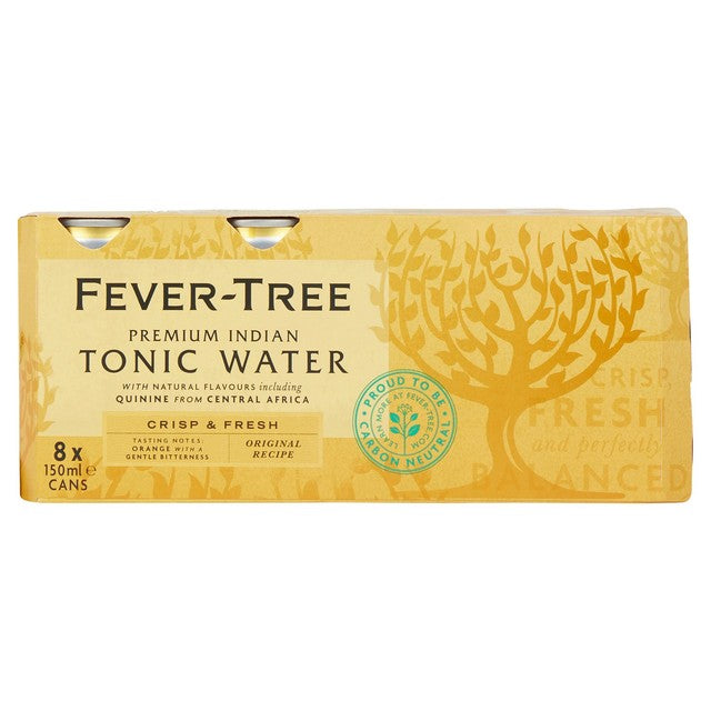 Fever-Tree Indian Tonic Water 8 x 150ml cans - British product