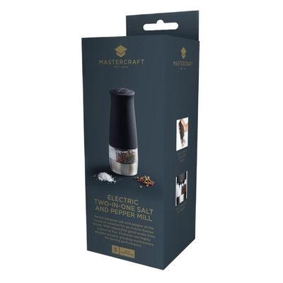M&S MasterClass elektrisk dobbel salt- og pepperkvern 6x6x17cm - Kjøp online hos McGrocer