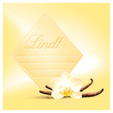Lindt natural vanilla white chocolate bar 100g, UK version