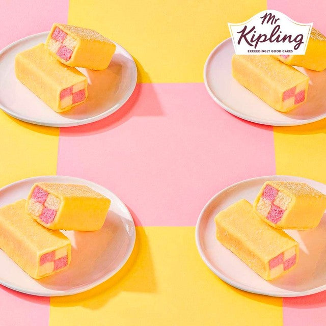 Mr Kipling Mini Battenberg Cakes 5 pack, imported from the UK