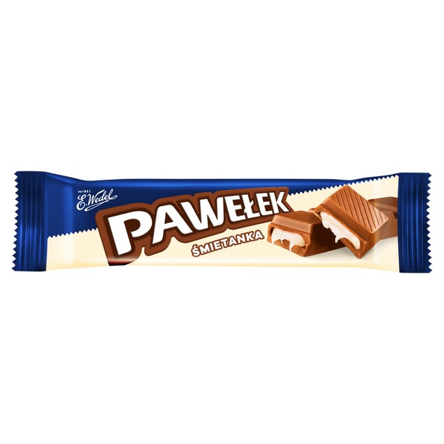 E.Wedel Pawelek cream chocolate bar, imported from the UK