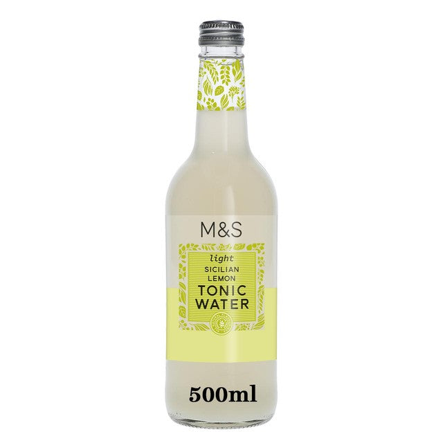 M&S Light Sicilian Lemon Tonic Water 500ml, imported from the UK