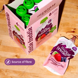 Little Freddie organic strawberries, blueberries and oats baby food pouch 6 x 100g, UK version