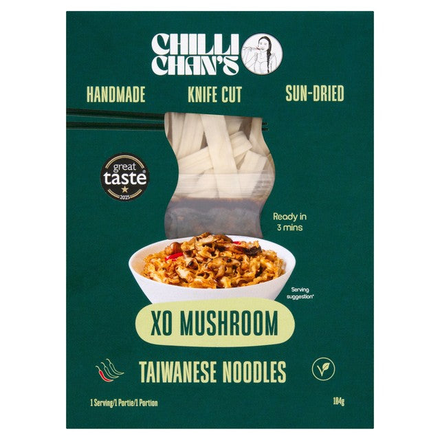 Chilli Chan's XO Mushroom Noodles 104g (British brand)
