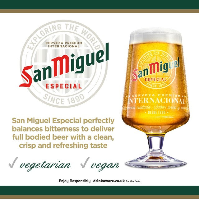 San Miguel Especial Spanish lager 4 x 330ml (British brand)