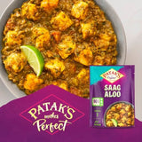 Patak's Sag Aloo spinach and potato curry, imported from the UK