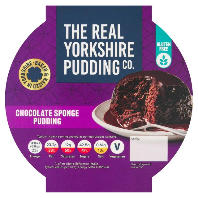 The Real Yorkshire Pudding Co Chocolate Sponge Pudding 480g