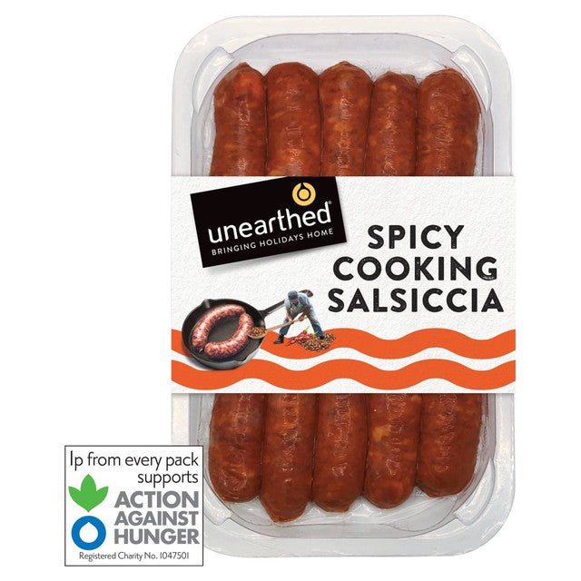 Unearthed spicy pork sausage with Calabrian chillies 250g (British brand)