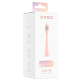 Ordo sonic toothbrush heads rose gold 4 pack, imported from the UK