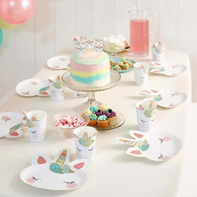 Talking Tables Einhorn-Servietten aus Papier, 8er-Packung