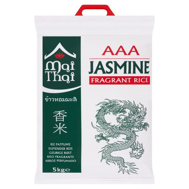 Mai Thai Jasmine Rice 5kg, imported from the UK
