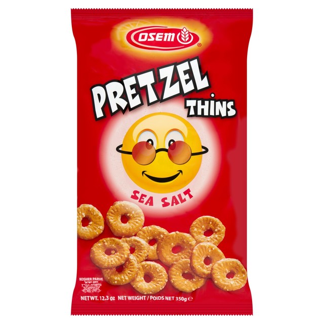 Osem pretzel thins sea salt 350g, imported from the UK