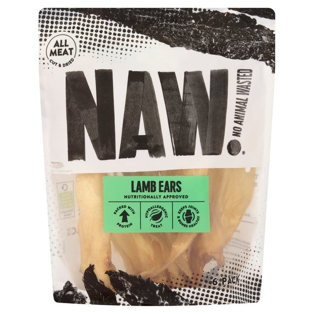NAW lamb ears natural dog chew, UK version