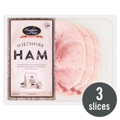Houghton Hams Sliced Wiltshire Ham British Cured Meat 110g