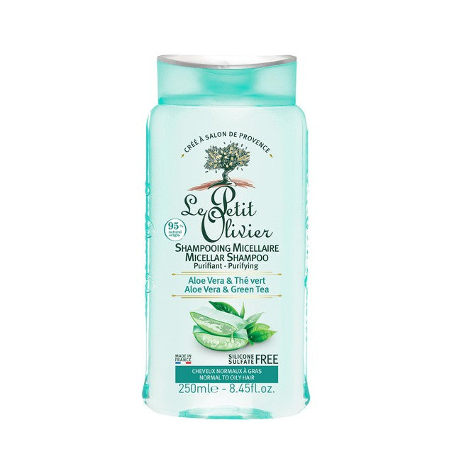 Le Petit Olivier Micellar Shampoo Purifying Aloe Vera & Green Tea 250ml, UK version