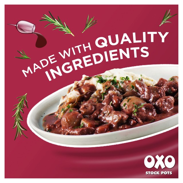 Oxo red wine stock pots 4 x 20g, imported from the UK