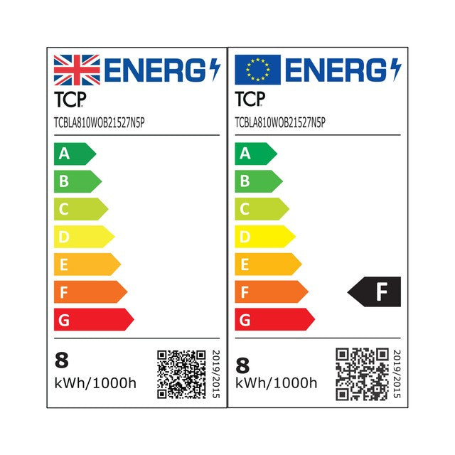 TCP LED light bulb Warm White 5 pack (British brand)