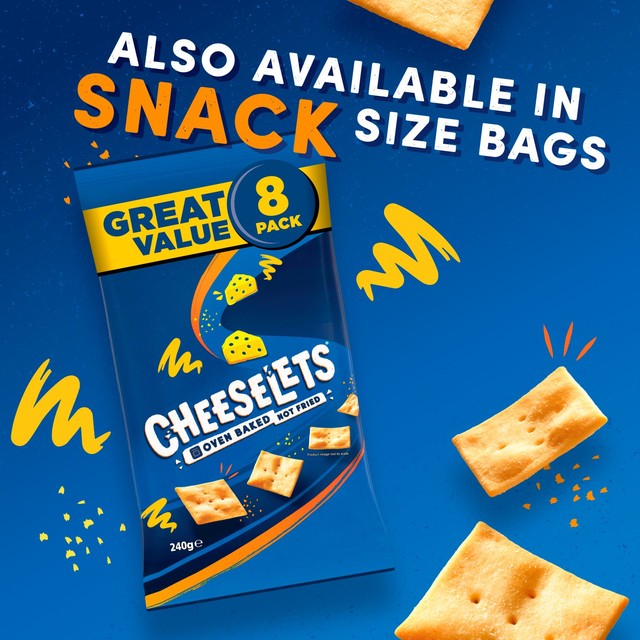 Jacob's cheese flavour snack biscuits 125g, UK version