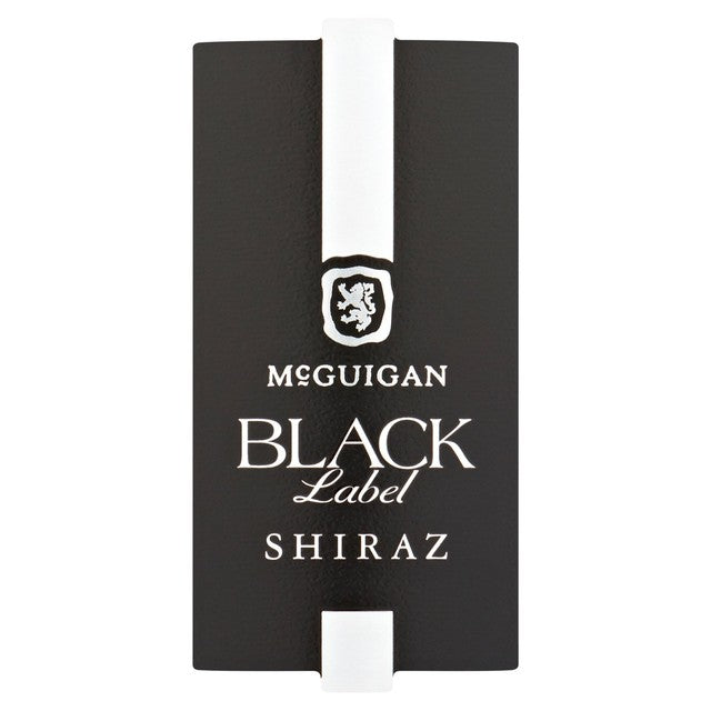 McGuigan Black Label Shiraz 187ml wine bottle, imported from the UK