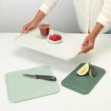 Brabantia chopping board set with small, medium, and large boards - British product