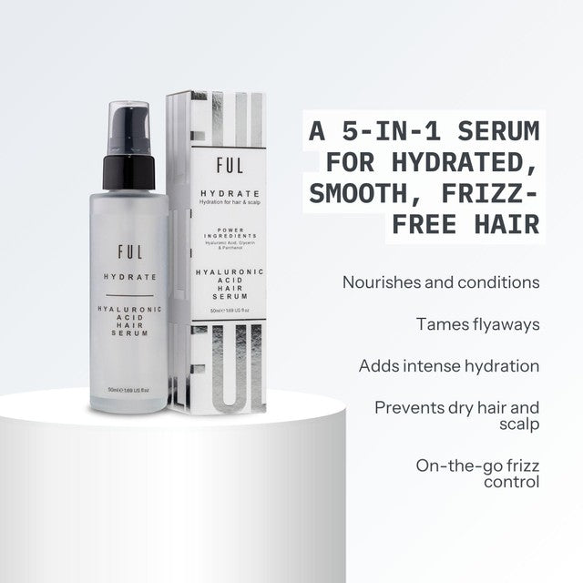 FUL Hyaluronic Acid Hair Serum Anti-Frizz 50ml - British product