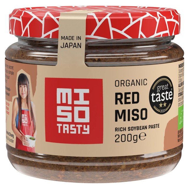 Miso Tasty Organic Red Aka miso paste 200g, imported from the UK