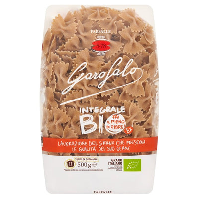 M&S Garofalo Wholewheat Organic Farfalle Pasta 500g- Buy online at McGrocer