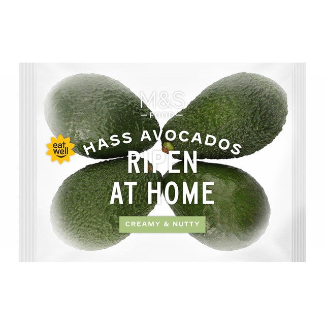 M&S Hass avocados 4 pack, imported from the UK