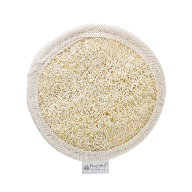 Hydréa London organic Egyptian loofah dual sided facial pad, UK version