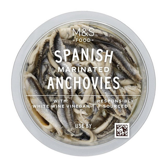 M&S Spanish anchovy fillets in rapeseed oil 130g, imported from the UK