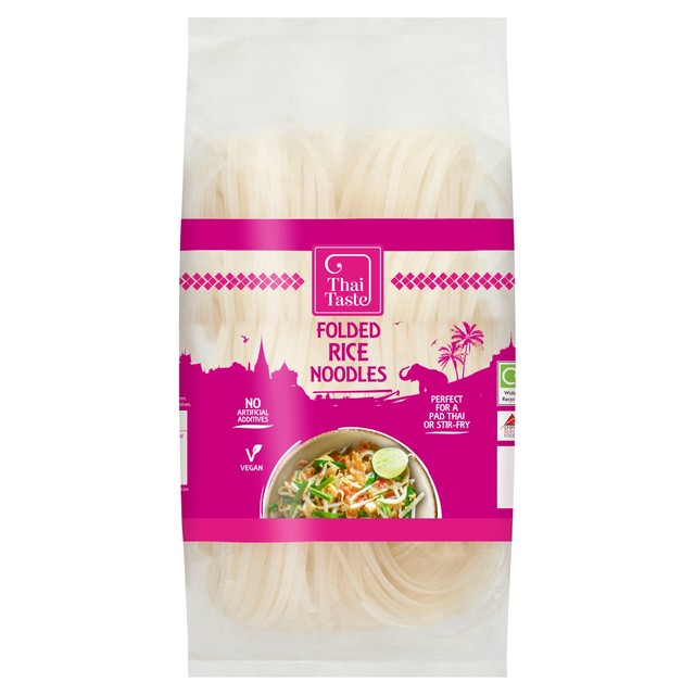 Thai Taste Folded Rice Noodles 200g (British brand)