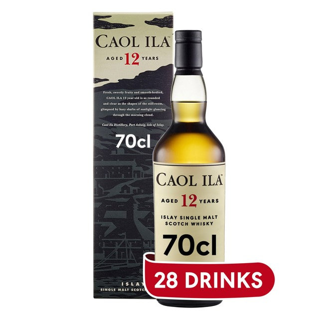Caol Ila 12 Year Old Islay Single Malt Scotch Whisky 70cl - British product