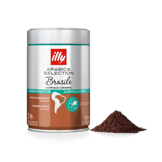 Illy Cerrado Mineiro Brazil ground coffee 250g, UK version