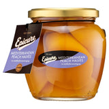 Epicure peach halves in vanilla syrup - British product
