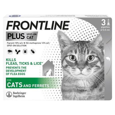 M&S Frontline Plus Flea and Tick Treatment for Cats- Buy online at McGrocer