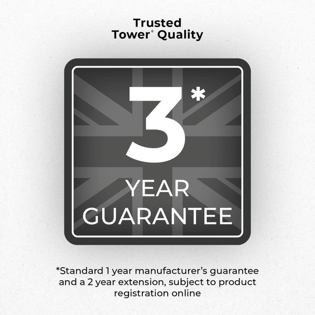 Tower Solitaire 2 slice toaster black - British product