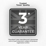Tower Solitaire 2 slice toaster black - British product